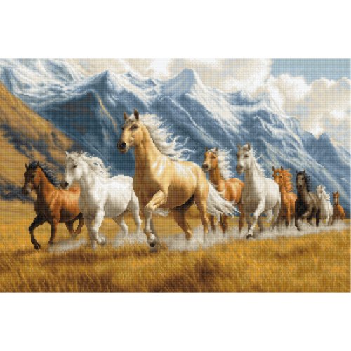(image for) Gold Collection Free Spirit Counted Cross Stitch Kit (16 count Aida)